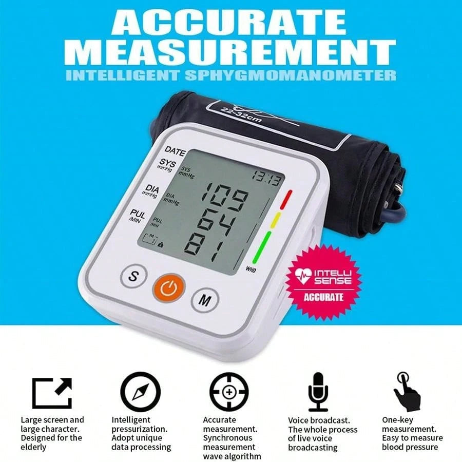 🎯Save 50%🎯- Digital Arm Blood Pressure Monitor Easy Home