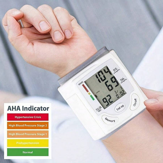 🔔Flash Offer: -50%🔔Automatic Wrist Blood Pressure Monitor – Battery Powered