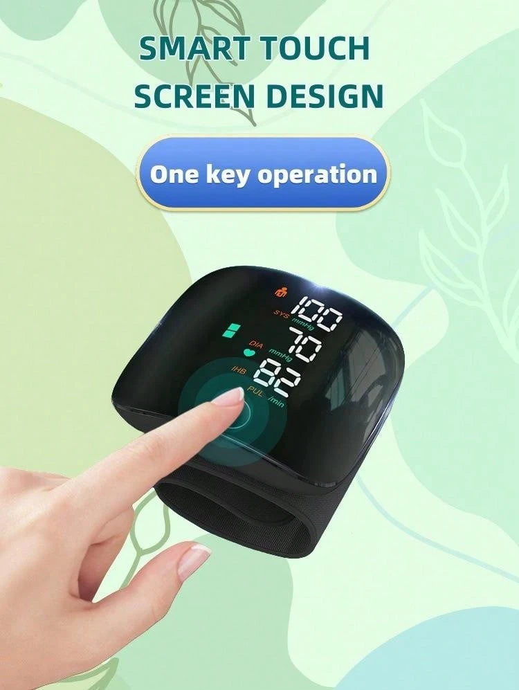 Professional Wrist BP Monitor – Easy Use, USB Rechargeable