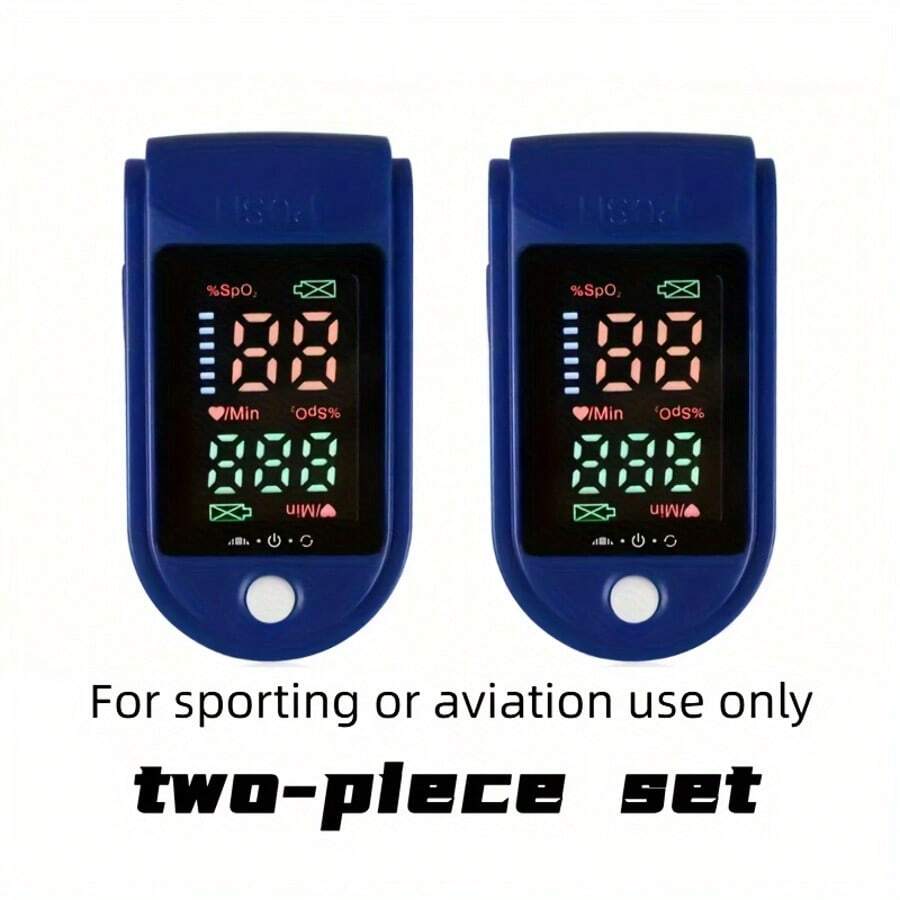 Pulse Oximeter SpO2 & Heart Rate Monitor ( 2-Pack)