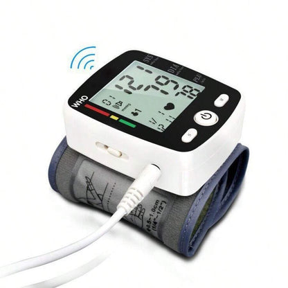 Wrist Blood Pressure Monitor with USB Charging & Memory