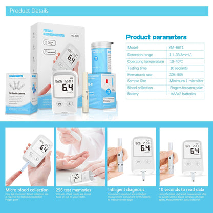 Blood Glucose Meter Diabetes Test Kit